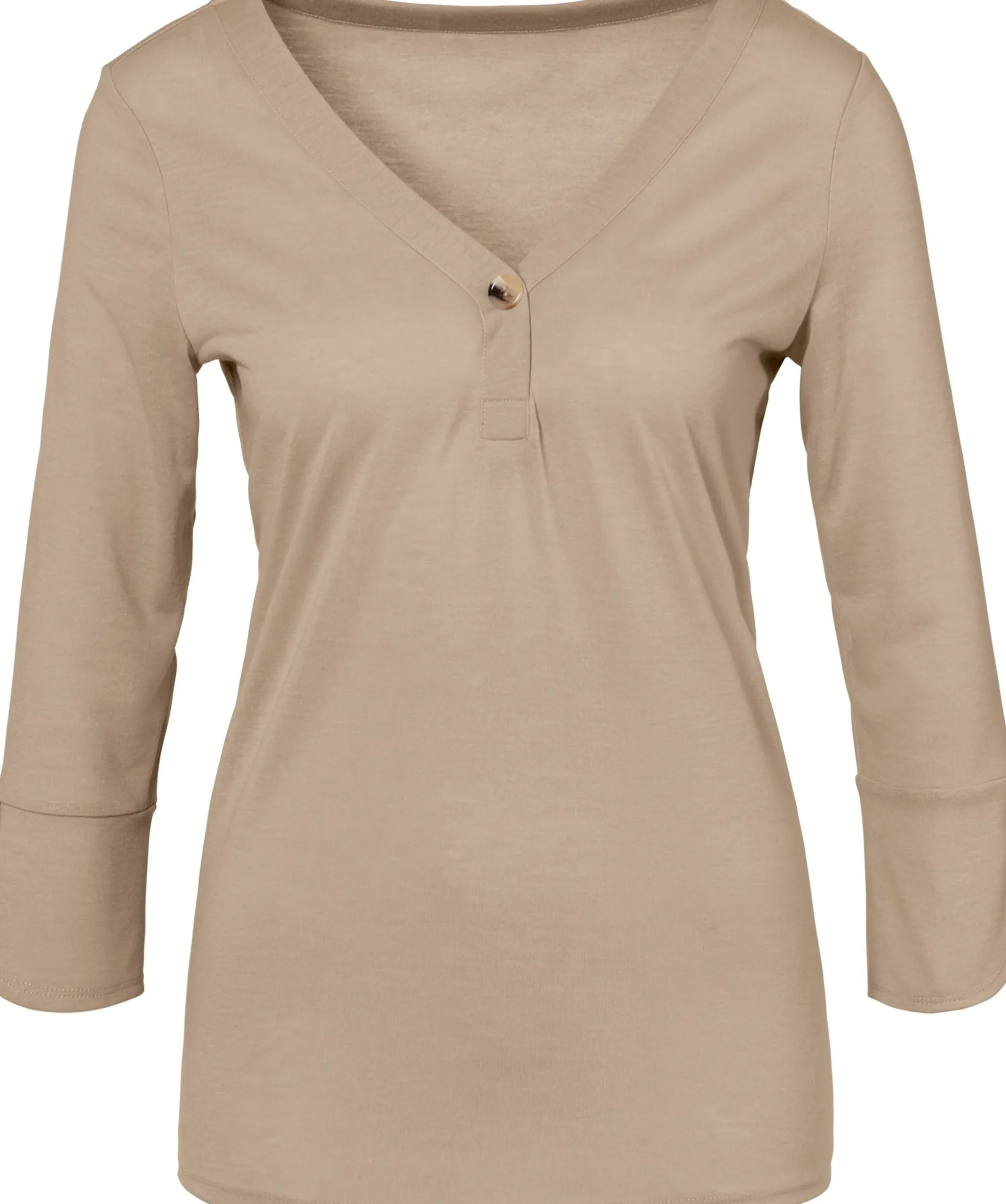 Strandmode|Blusen|LASCANA Blusenshirt beige