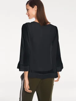 Shirts|heine Blusenshirt mit Fledermausärmeln schwarz