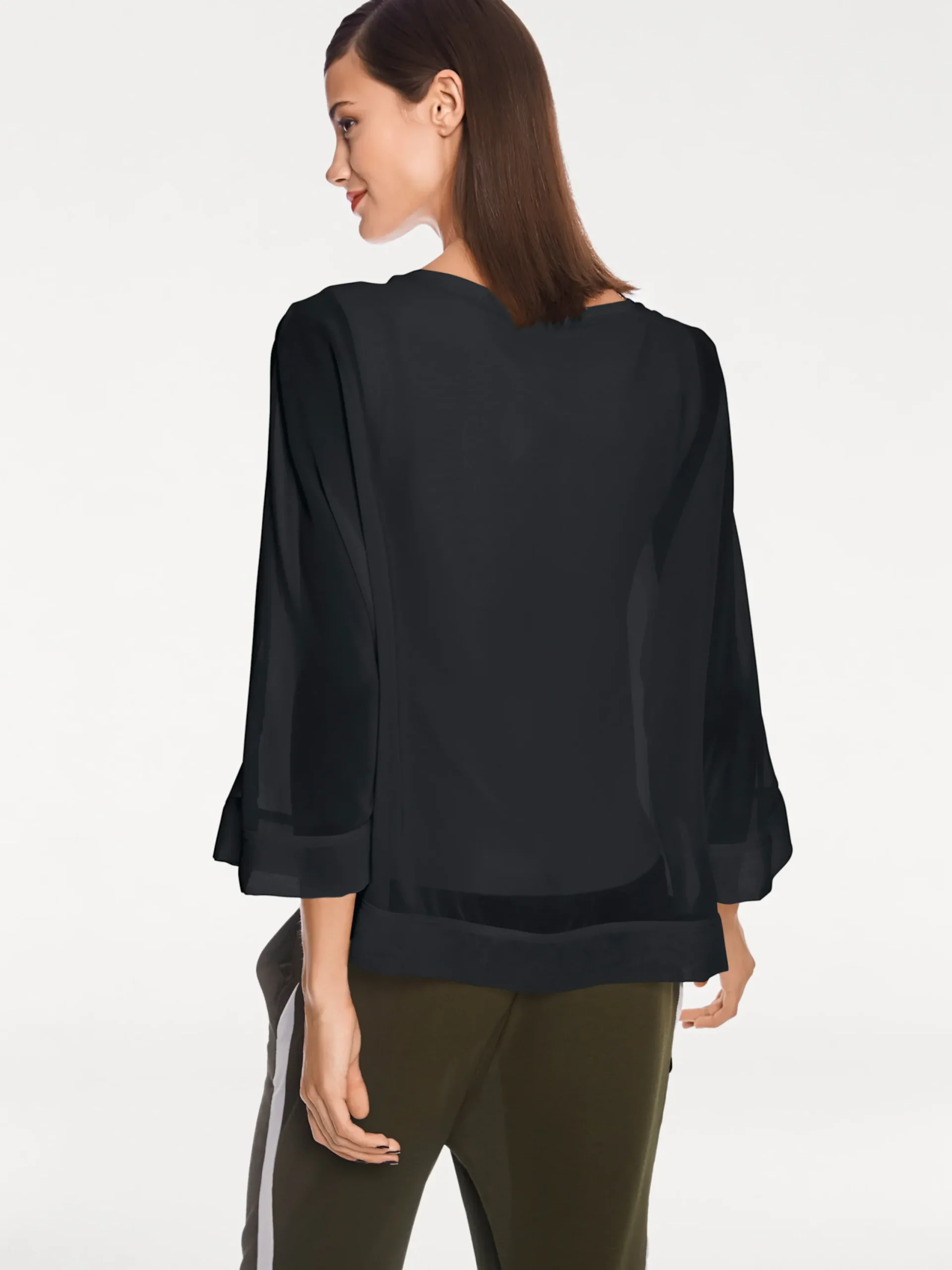 Shirts|heine Blusenshirt mit Fledermausärmeln schwarz