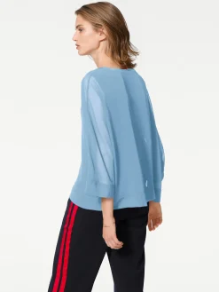 Strandmode|Basics|heine Blusenshirt mit Fledermausärmeln bleu