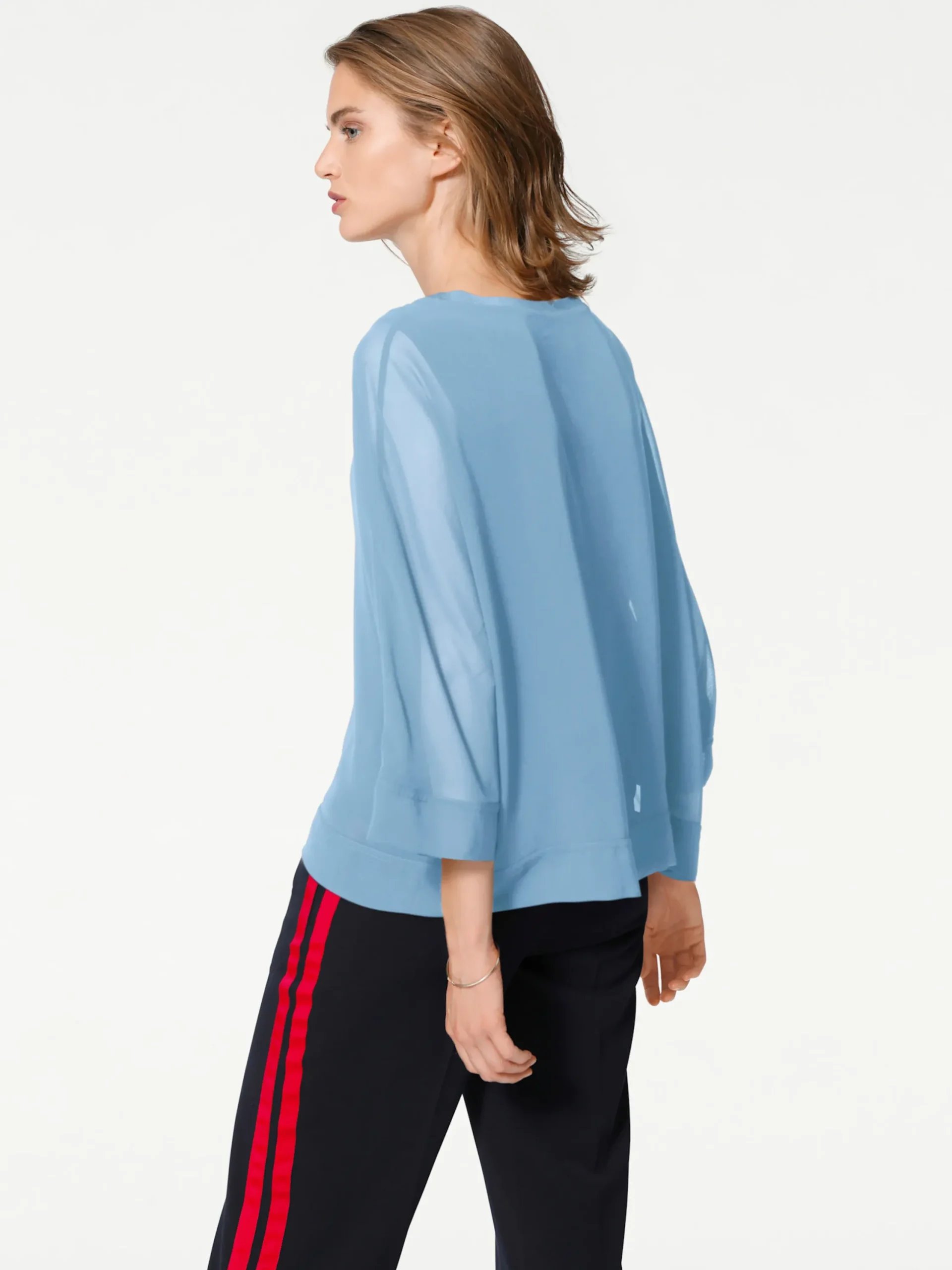 Strandmode|Basics|heine Blusenshirt mit Fledermausärmeln bleu