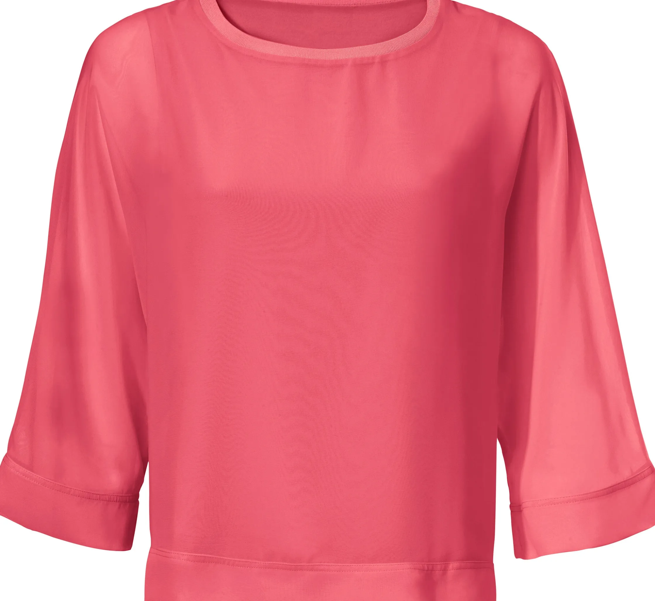 Basics|Blusen|heine Blusenshirt mit Fledermausärmeln himbeere