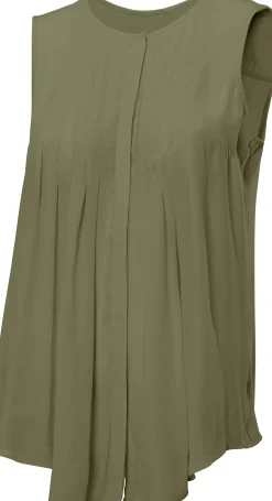 Blusen|heine Blusenshirt mit Knopfleiste salbei