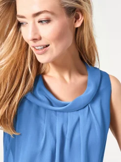 Strandmode|Blusen|heine Blusentop blau