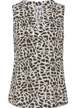 Strandmode|Blusen|LASCANA Blusentop creme-schwarz