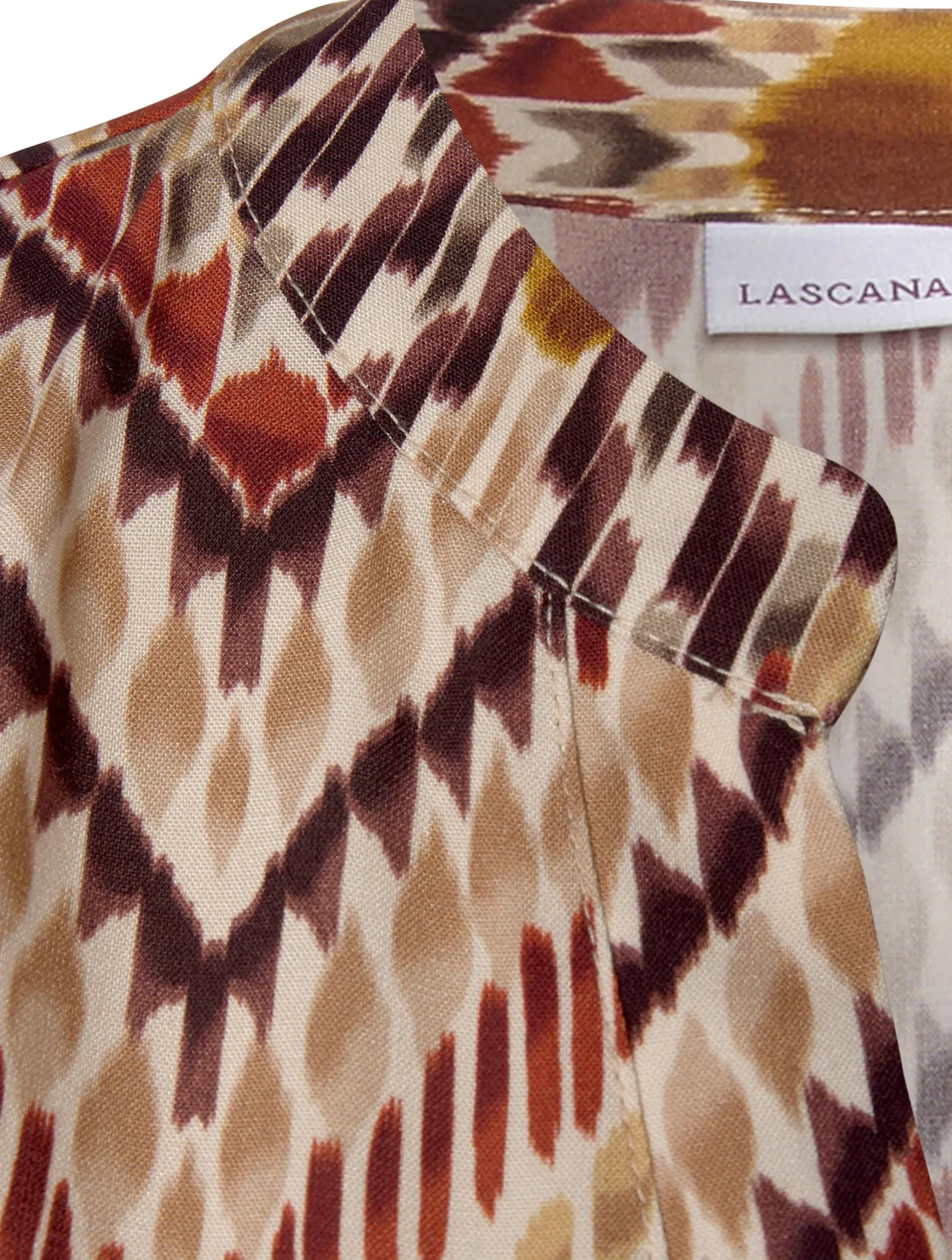 Strandmode|Blusen|LASCANA Blusentop braun-bedruckt