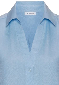 Strandmode|Blusen|LASCANA Blusentop blau