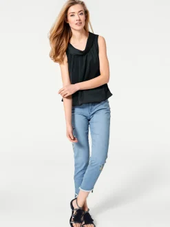 Strandmode|Shirts|heine Blusentop schwarz