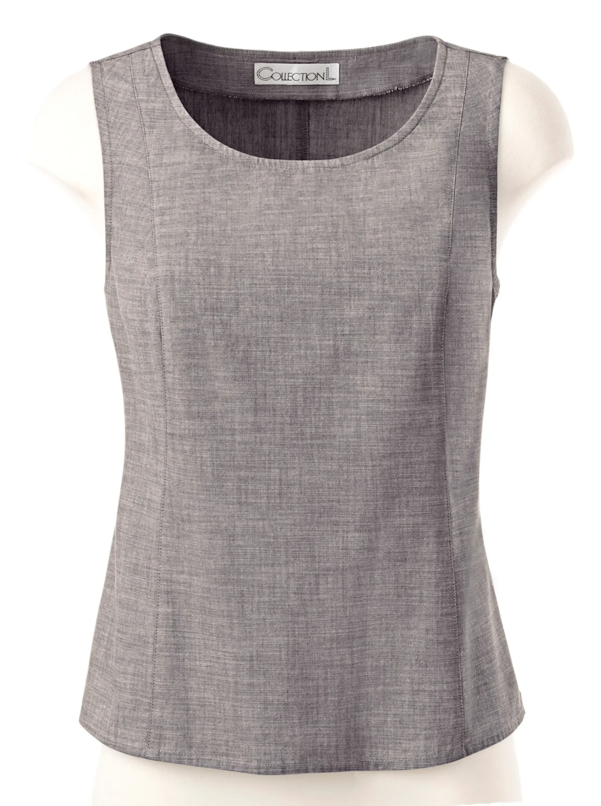 Blusen|Shirts| Blusentop mit breiten Trägern taupe