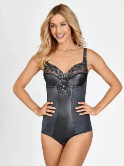 Bodies & Unterhemden|Miss Mary Body mit Bügel dunkelgrau
