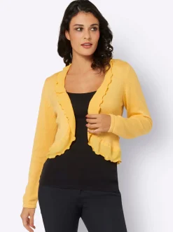 Jacken|Strickjacken| Bolero gelb