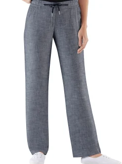 Hosen| Bootcuthose mit Dehnbund und Kordelzug marine