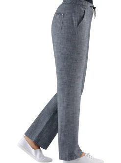 Hosen| Bootcuthose mit Dehnbund und Kordelzug marine