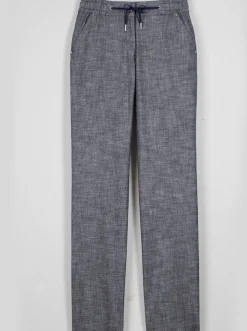 Hosen| Bootcuthose mit Dehnbund und Kordelzug marine