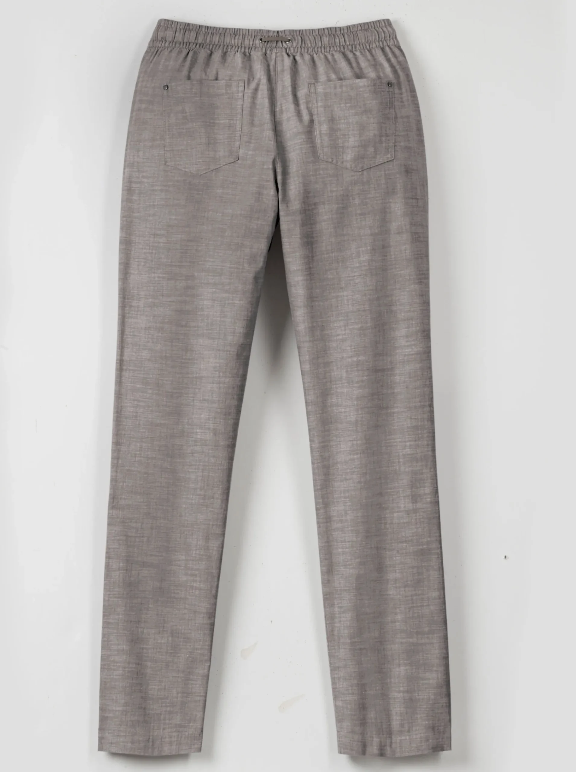 Hosen| Bootcuthose mit Dehnbund und Kordelzug taupe