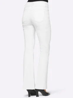 Jeans|heine Bootcut-Jeans weiß