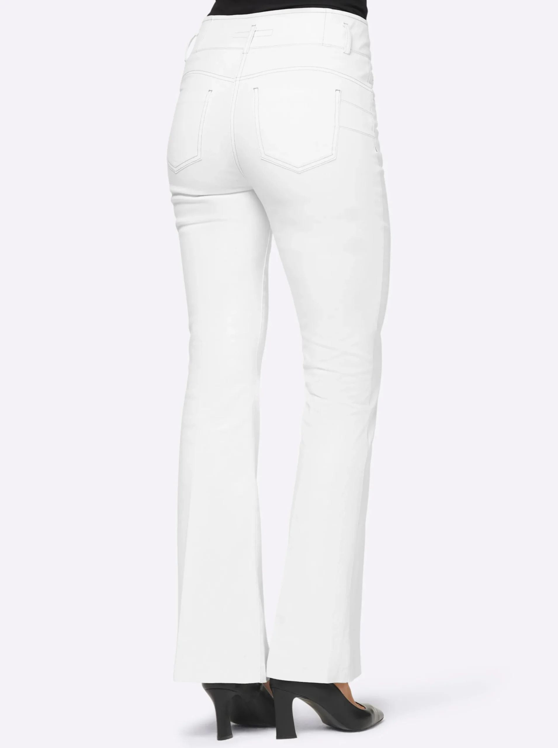 Jeans|heine Bootcut-Jeans weiß