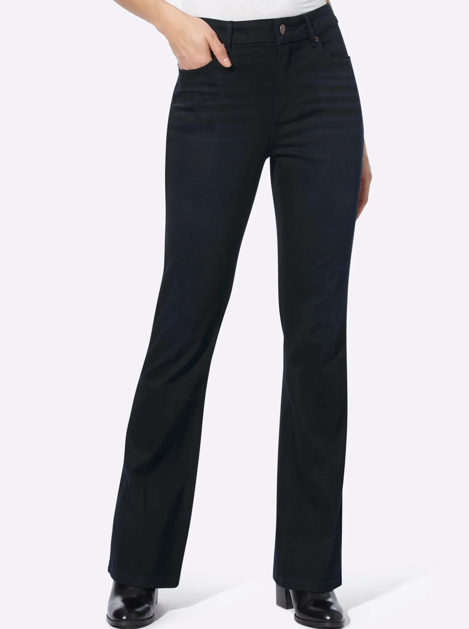 Jeans|heine Bootcut-Jeans darkblue