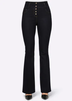 Jeans|heine Bootcut-Jeans darkblue