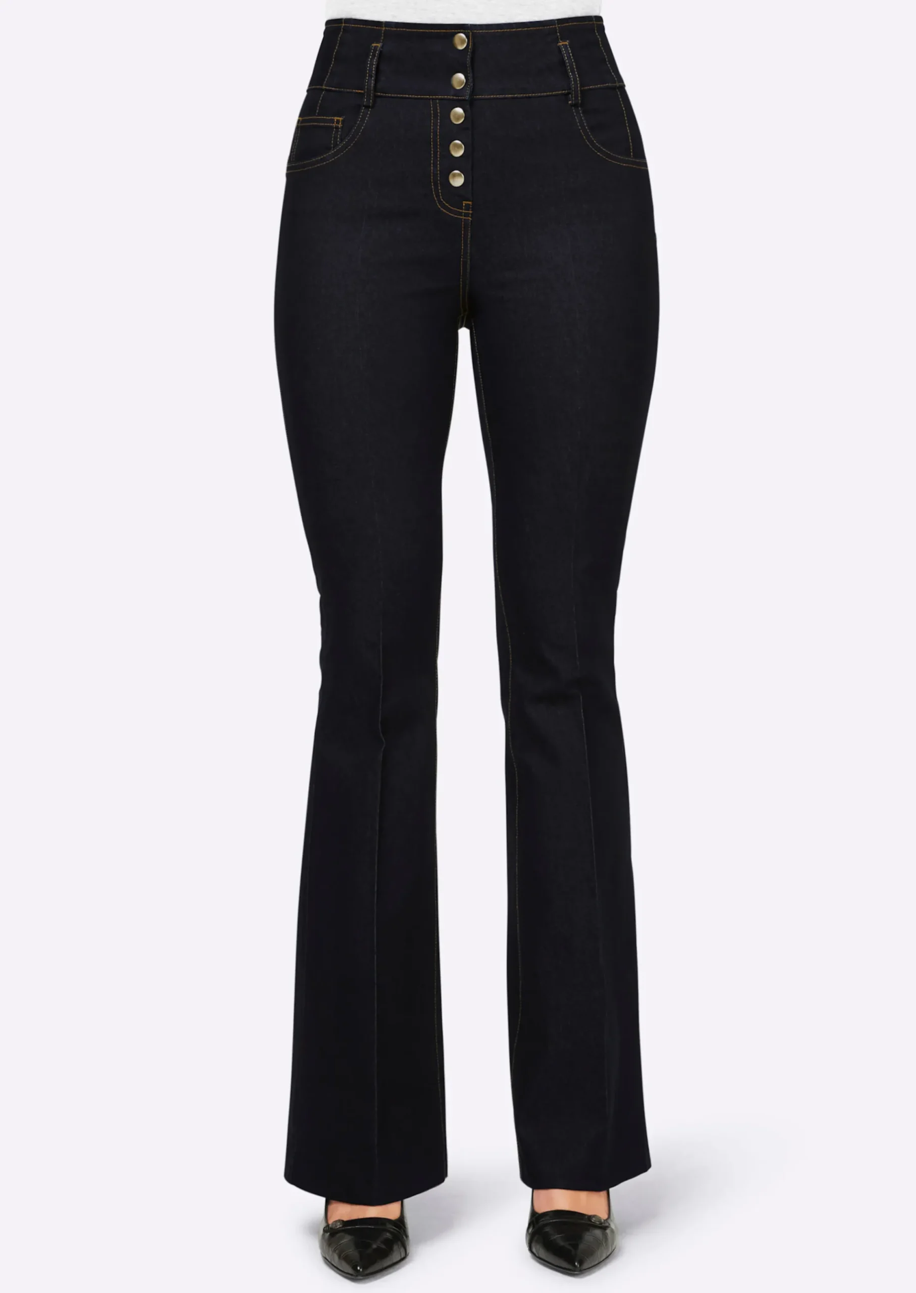 Jeans|heine Bootcut-Jeans darkblue