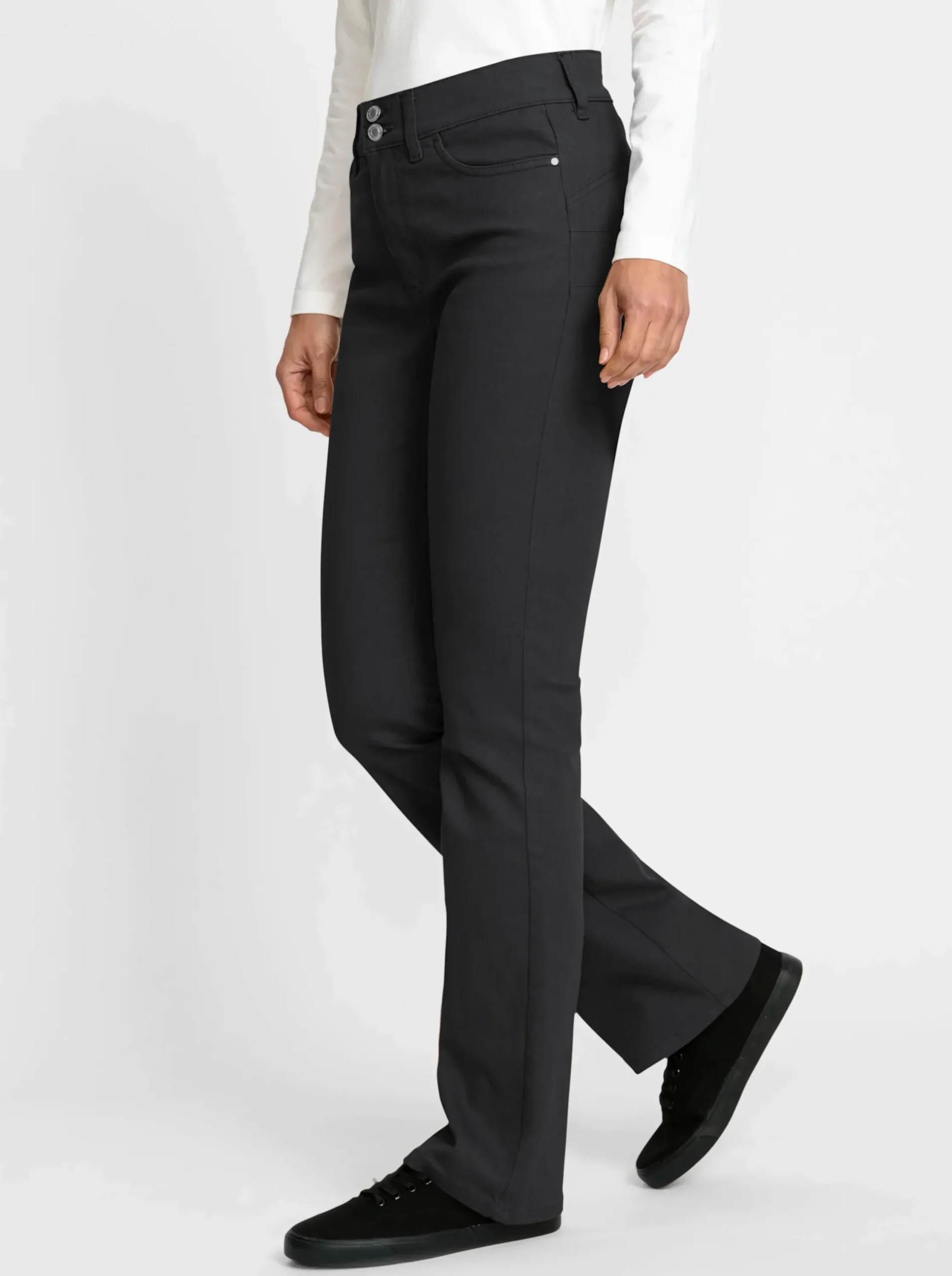 Jeans| Bootcut-Jeans schwarz