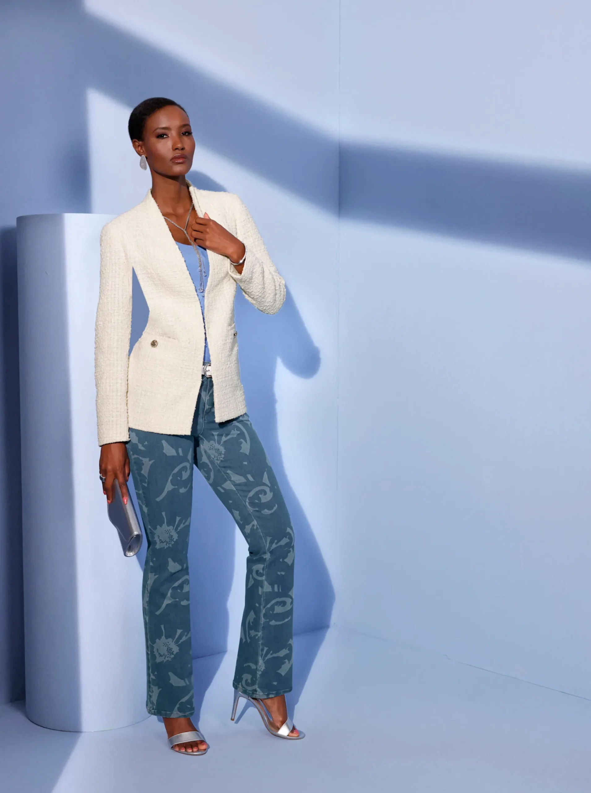 Jeans| Bootcut-Jeans blue-bleached