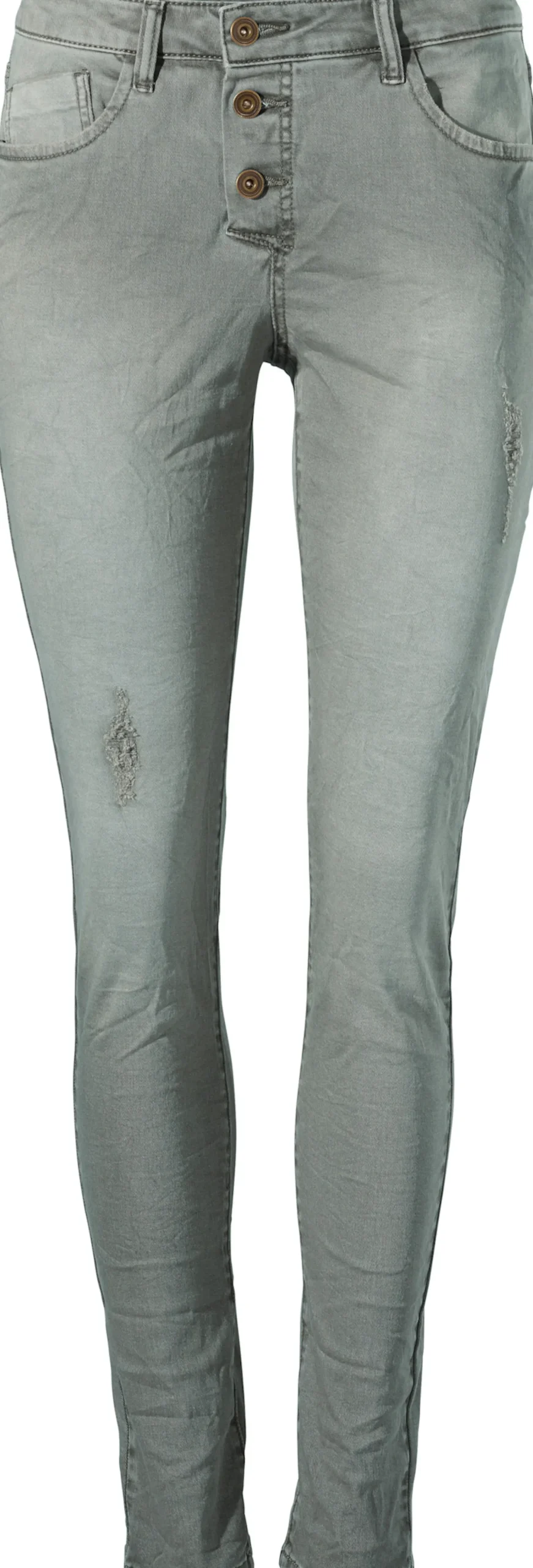 Basics|Hosen|heine Boyfriend Hose grau-grün