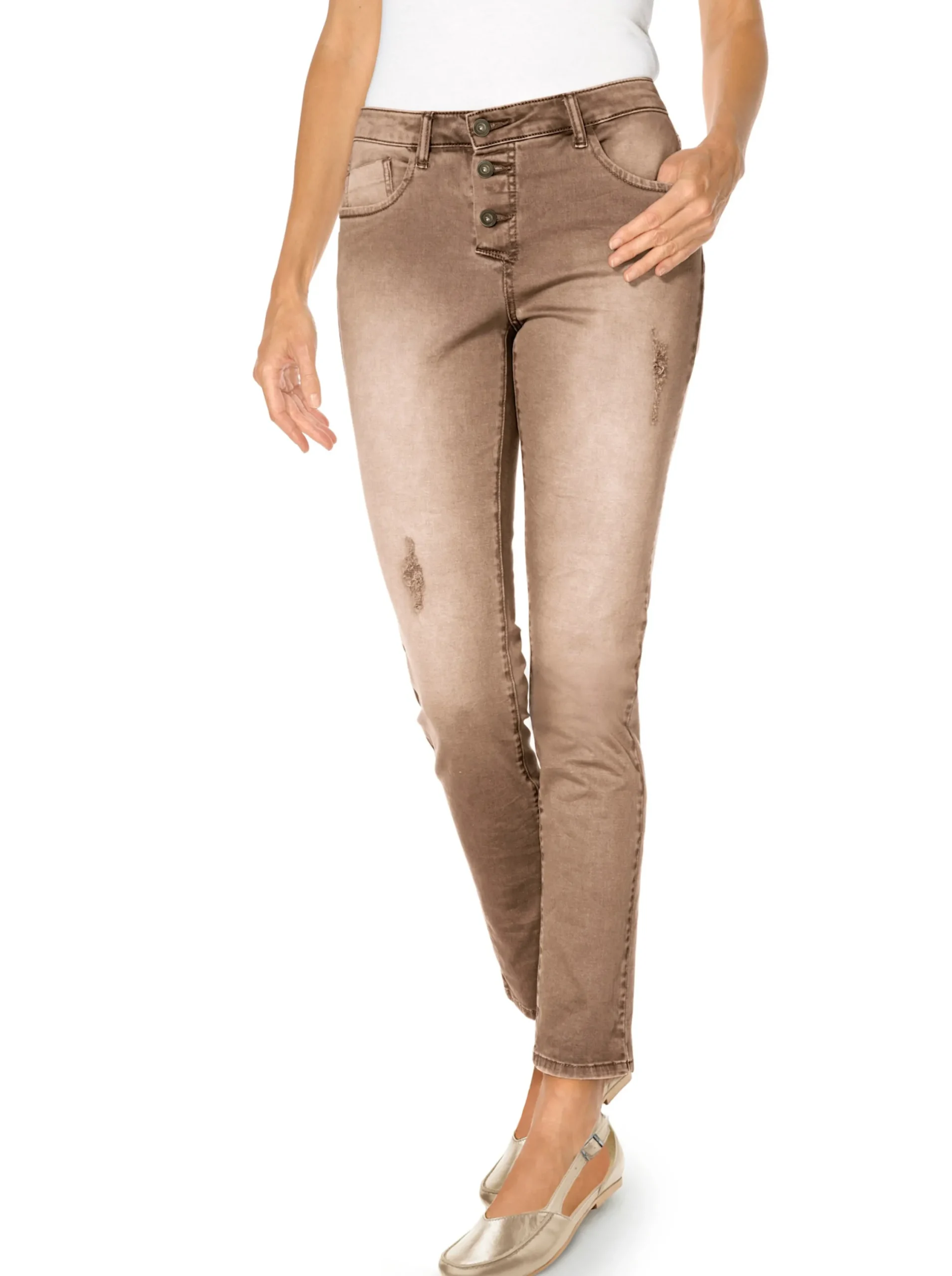 Basics|Hosen|heine Boyfriend Hose moccaused
