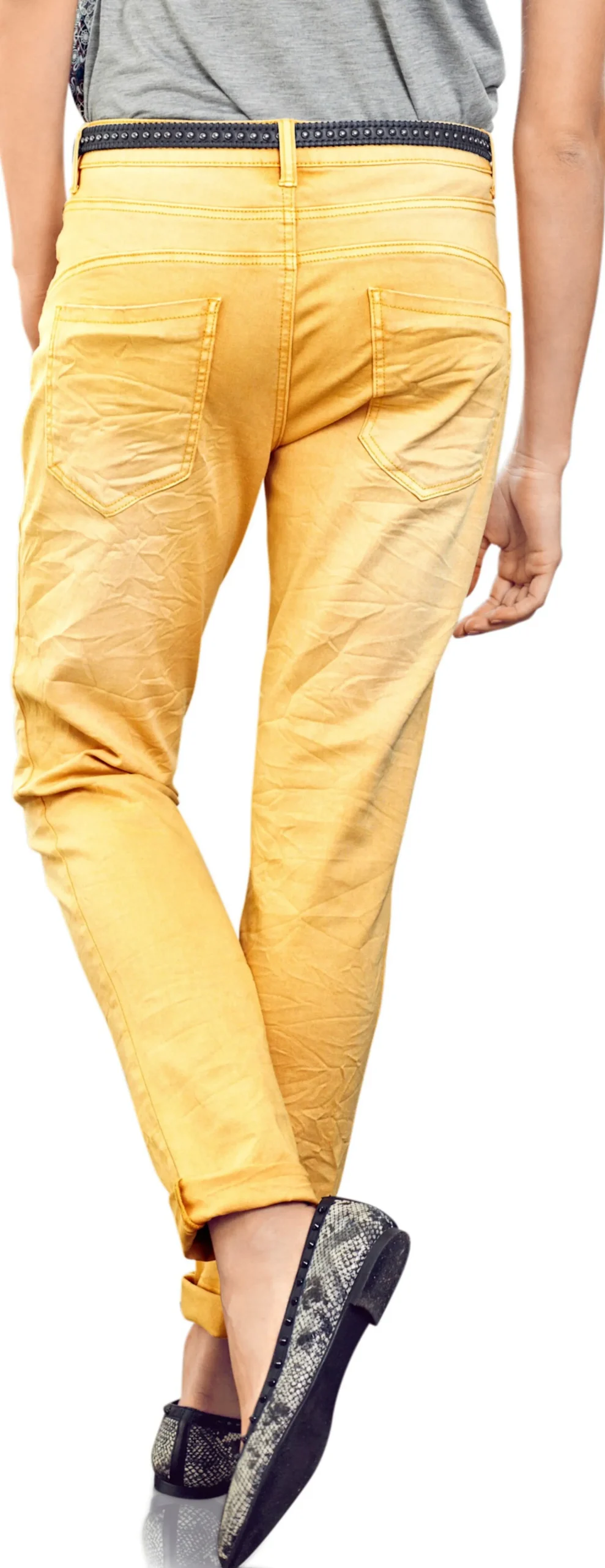 Basics|heine Boyfriend Hose mais
