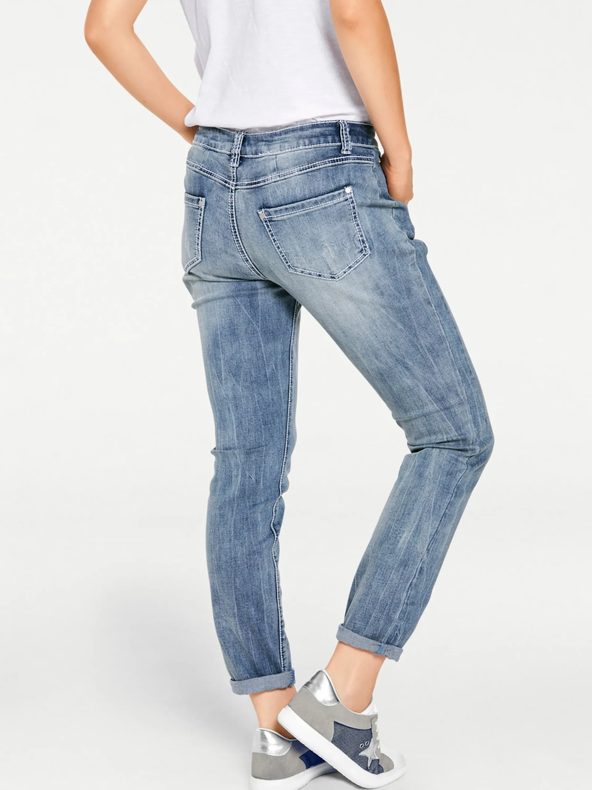 Strandmode|Jeans|heine Boyfriend-Jeans bleached