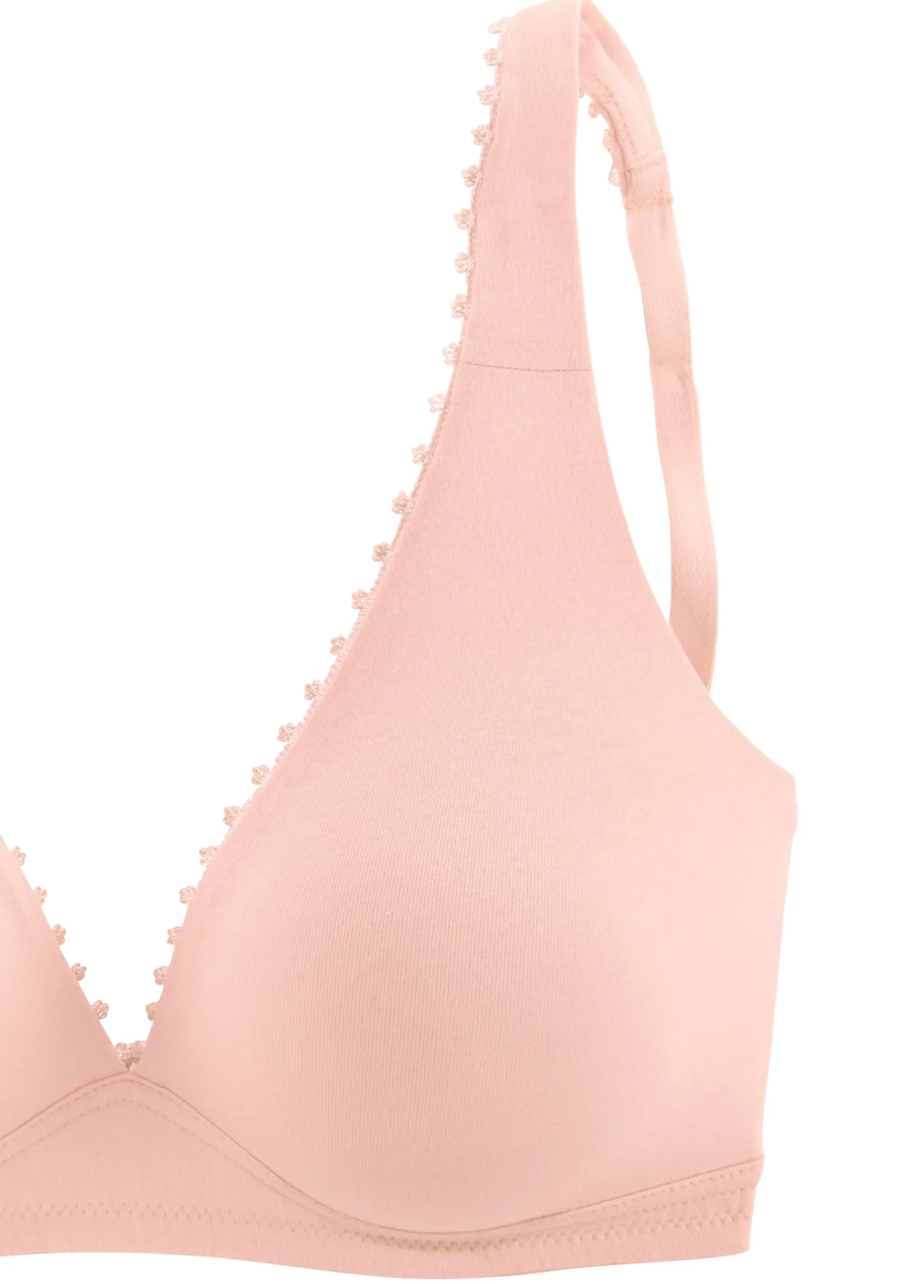 Bhs|petite fleur Bralette-BH rosé+weiß