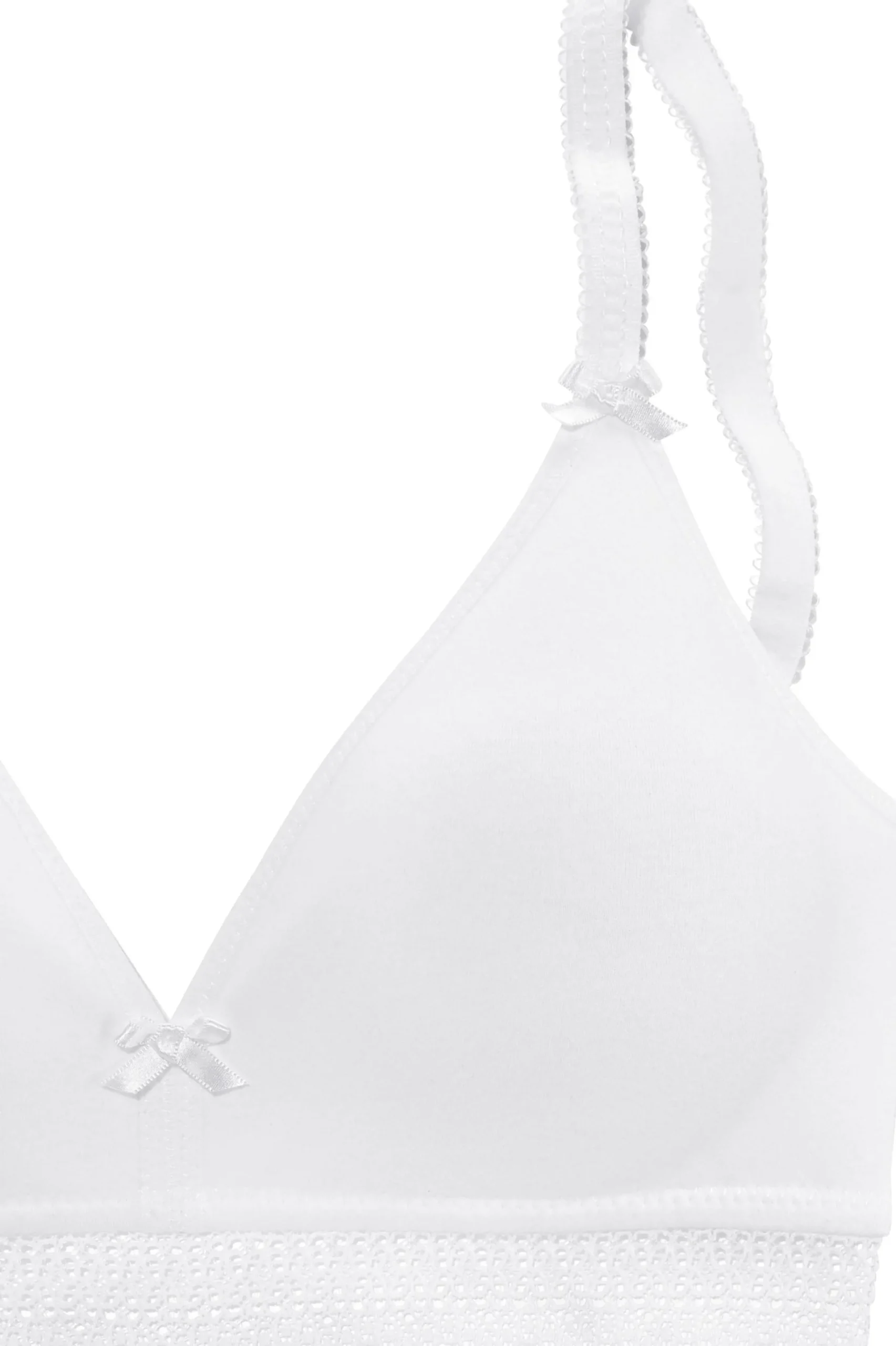 Bhs|petite fleur Bralette-BH weiß+schwarz