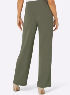 Hosen| Bundfaltenhose khaki