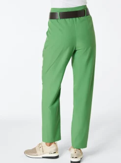 Hosen| Bundfaltenhose in gewebter Qualität apfel