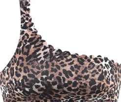 Bikinis|LASCANA Bustier-Bikini-Top braun-bedruckt