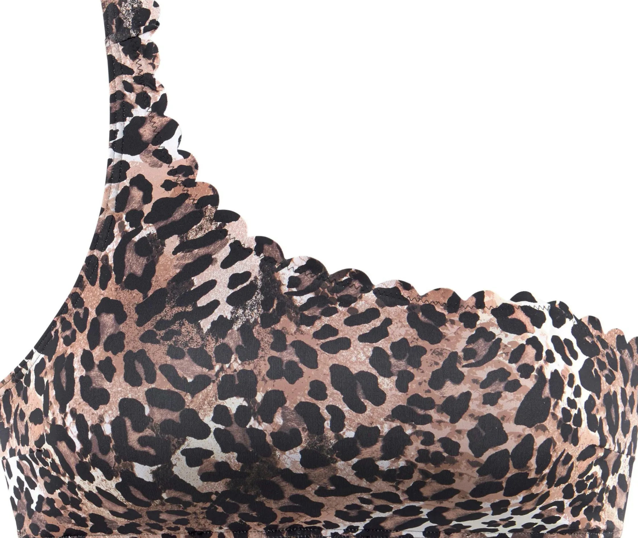 Bikinis|LASCANA Bustier-Bikini-Top braun-bedruckt
