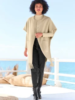Jacken|heine Cape beige-meliert