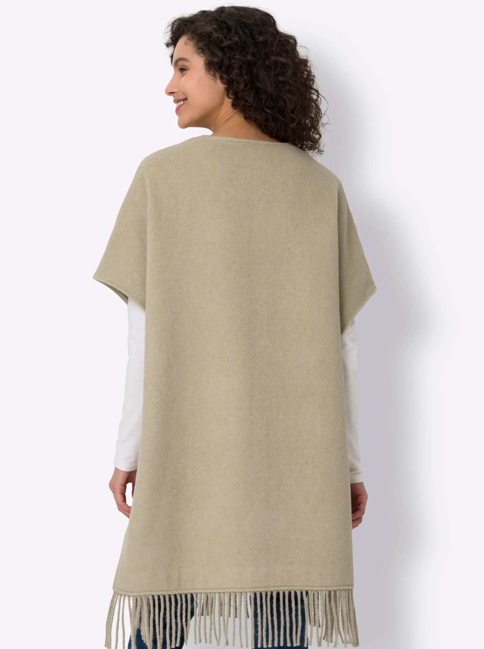 Jacken|heine Cape beige-meliert