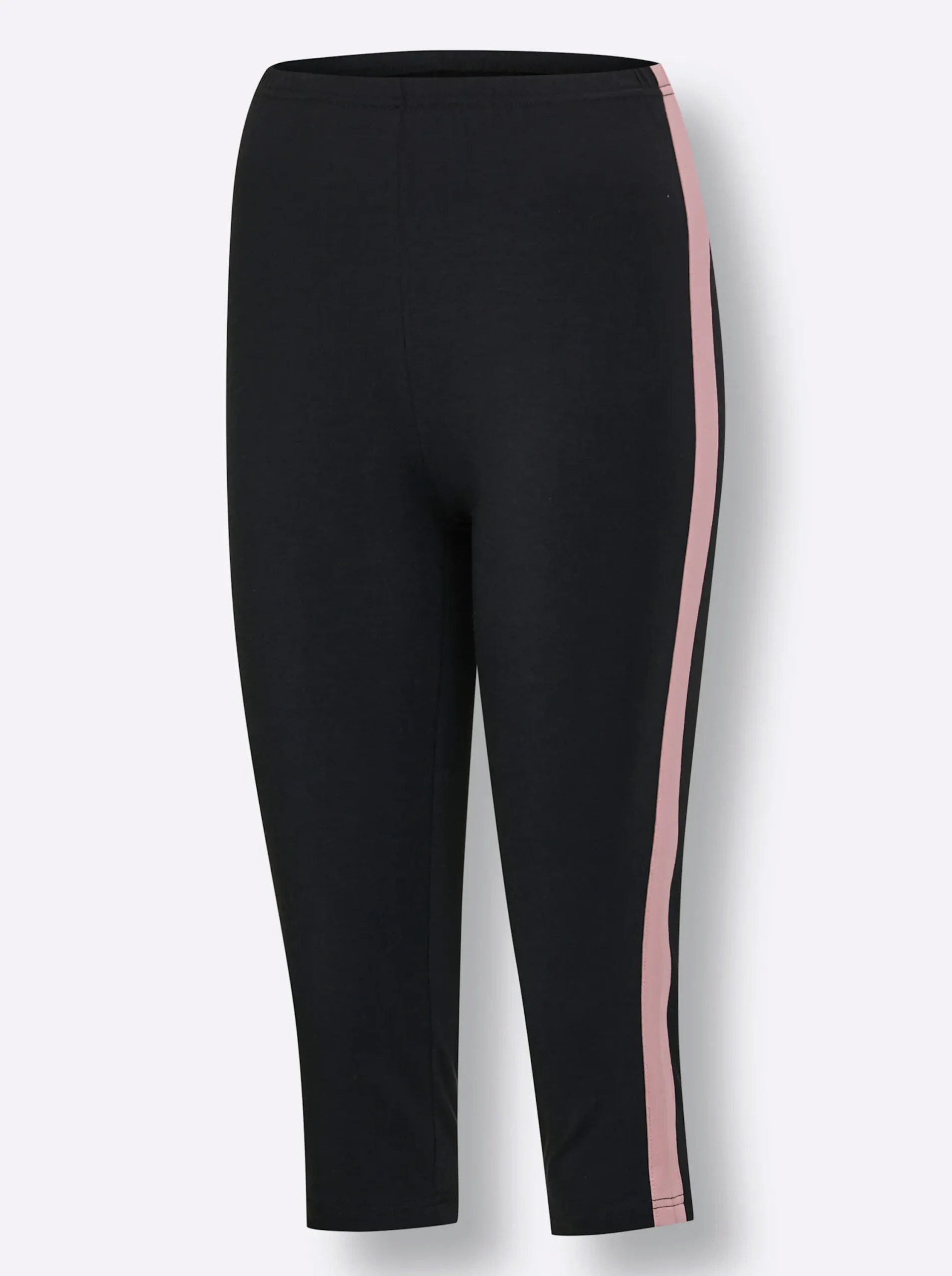 Homewear|wäschepur Capri-Anzug schwarz-hortensie