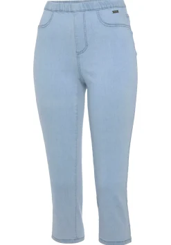 Strandmode|Buffalo Caprihose hellblau