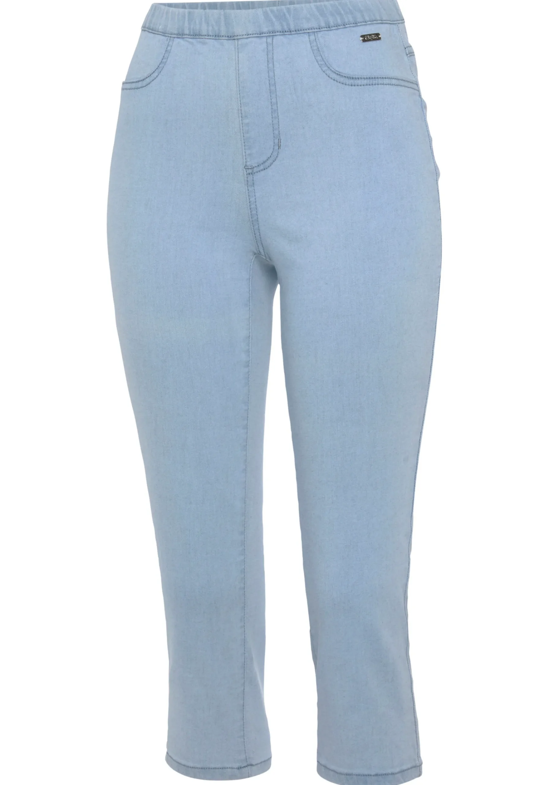 Strandmode|Buffalo Caprihose hellblau