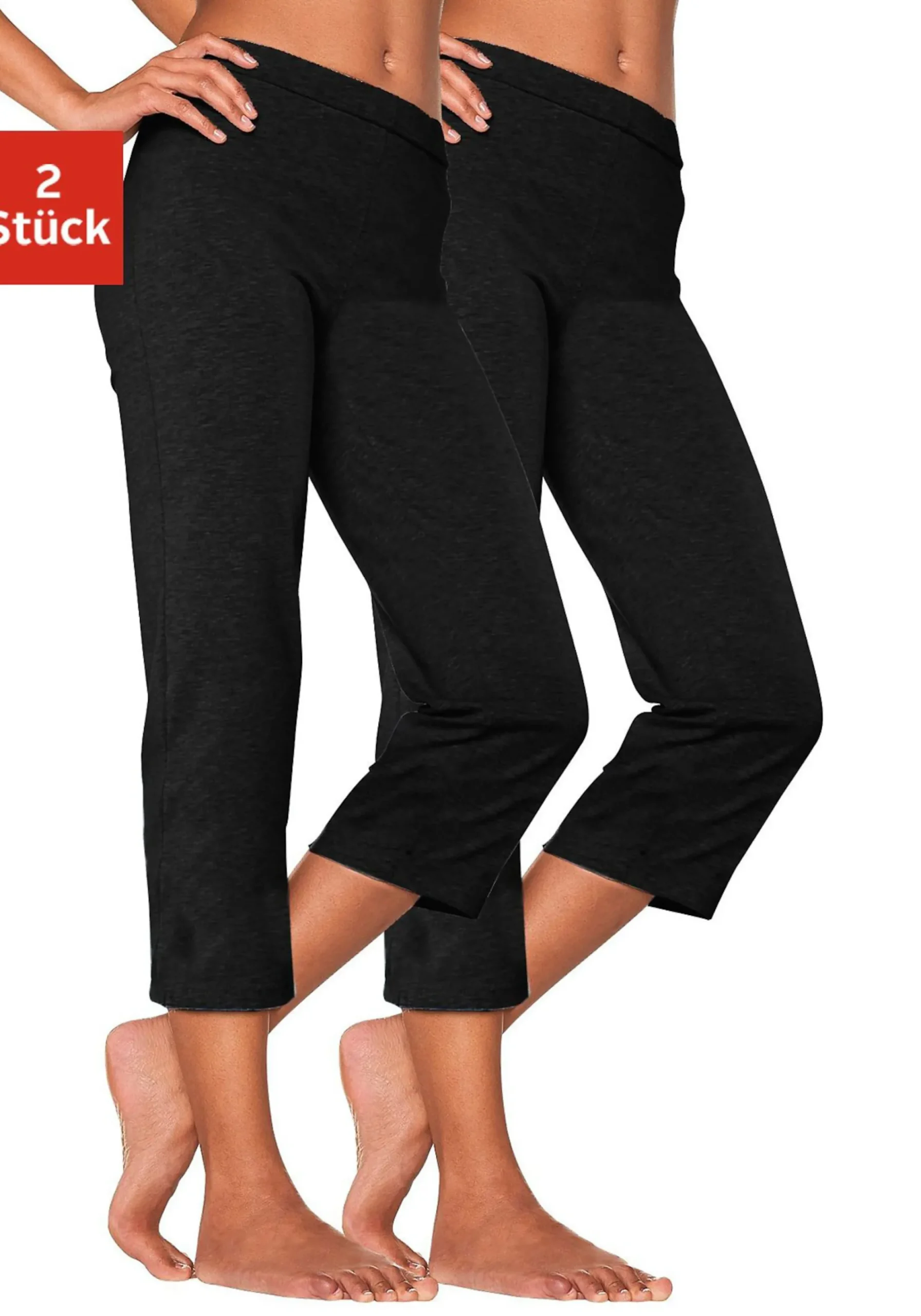 Hosen| Caprihose 2xschwarz