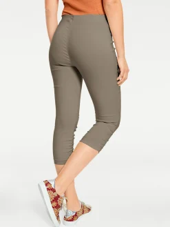 Hosen|heine Capri-Hose oliv