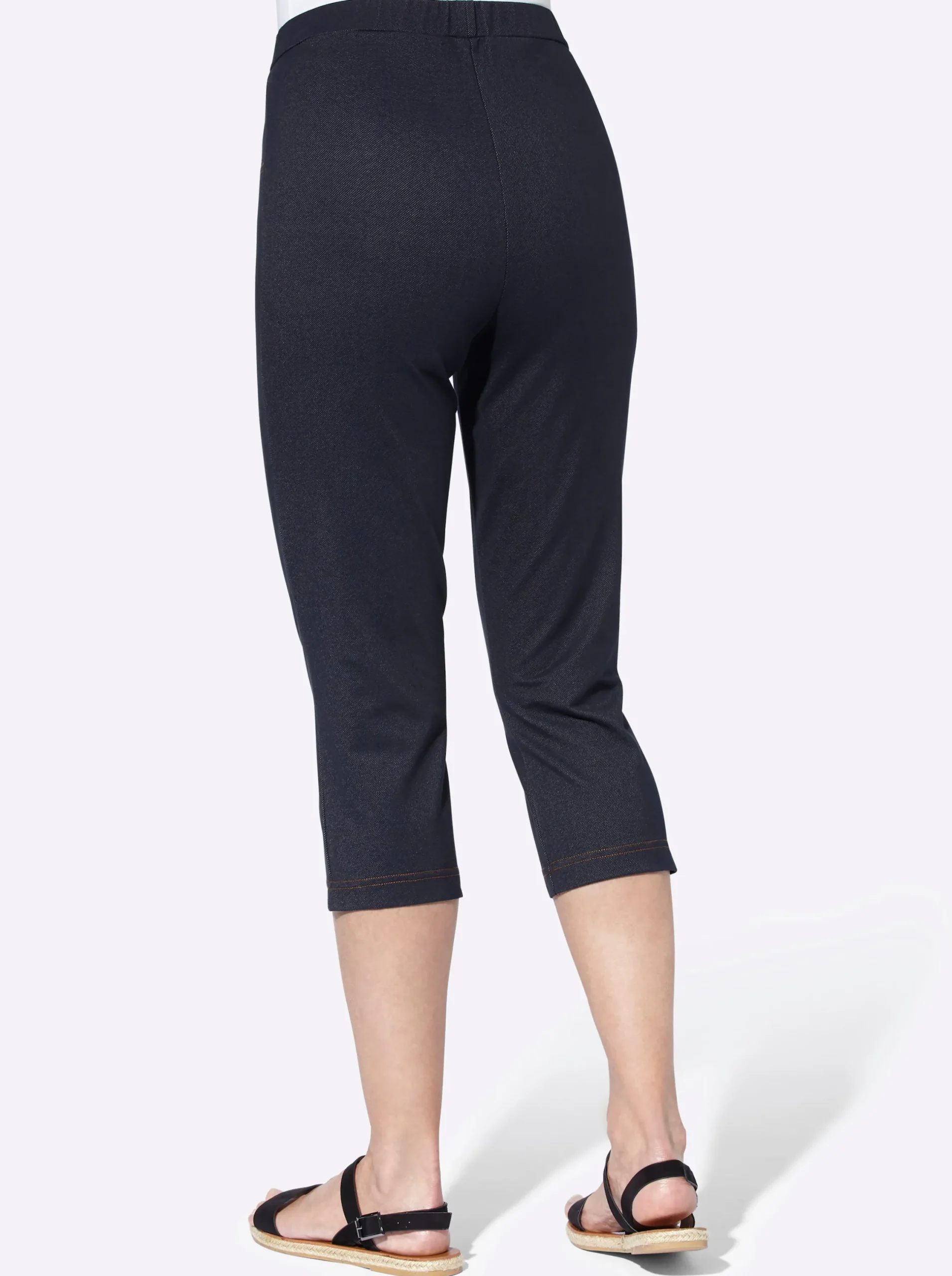 Basics| Caprihose in Jeans-Optik marine