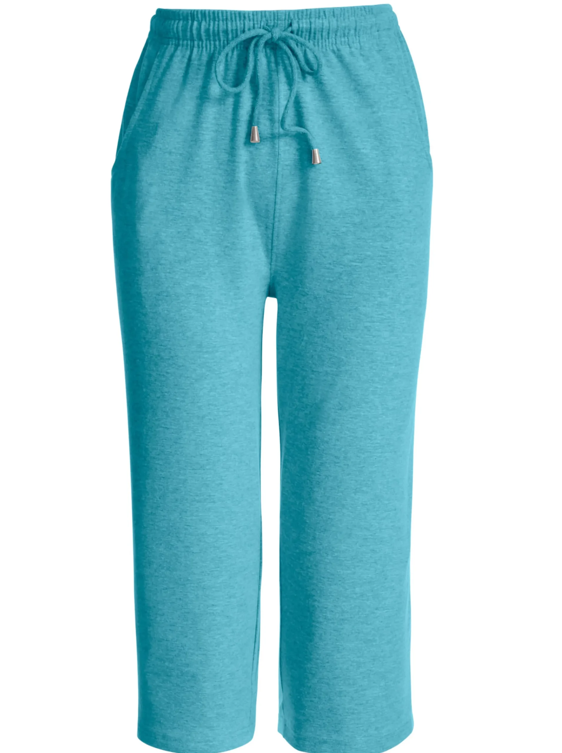 Homewear|Homewear| Caprihose in Stretch-Qualität türkis