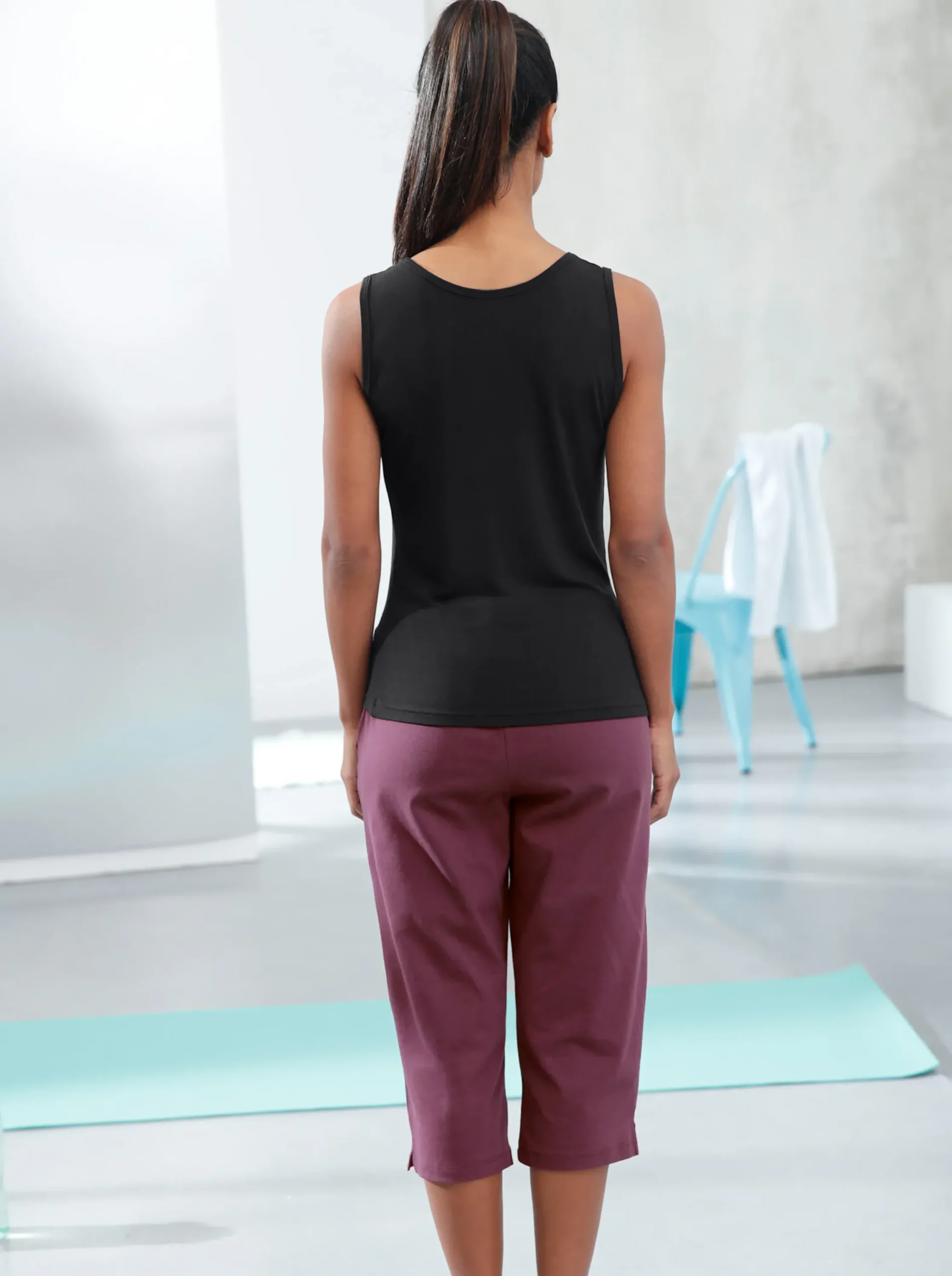 Homewear|feel good Capri-Hosen beere+marine