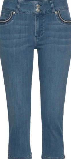 Strandmode|LASCANA Caprijeans blue-washed