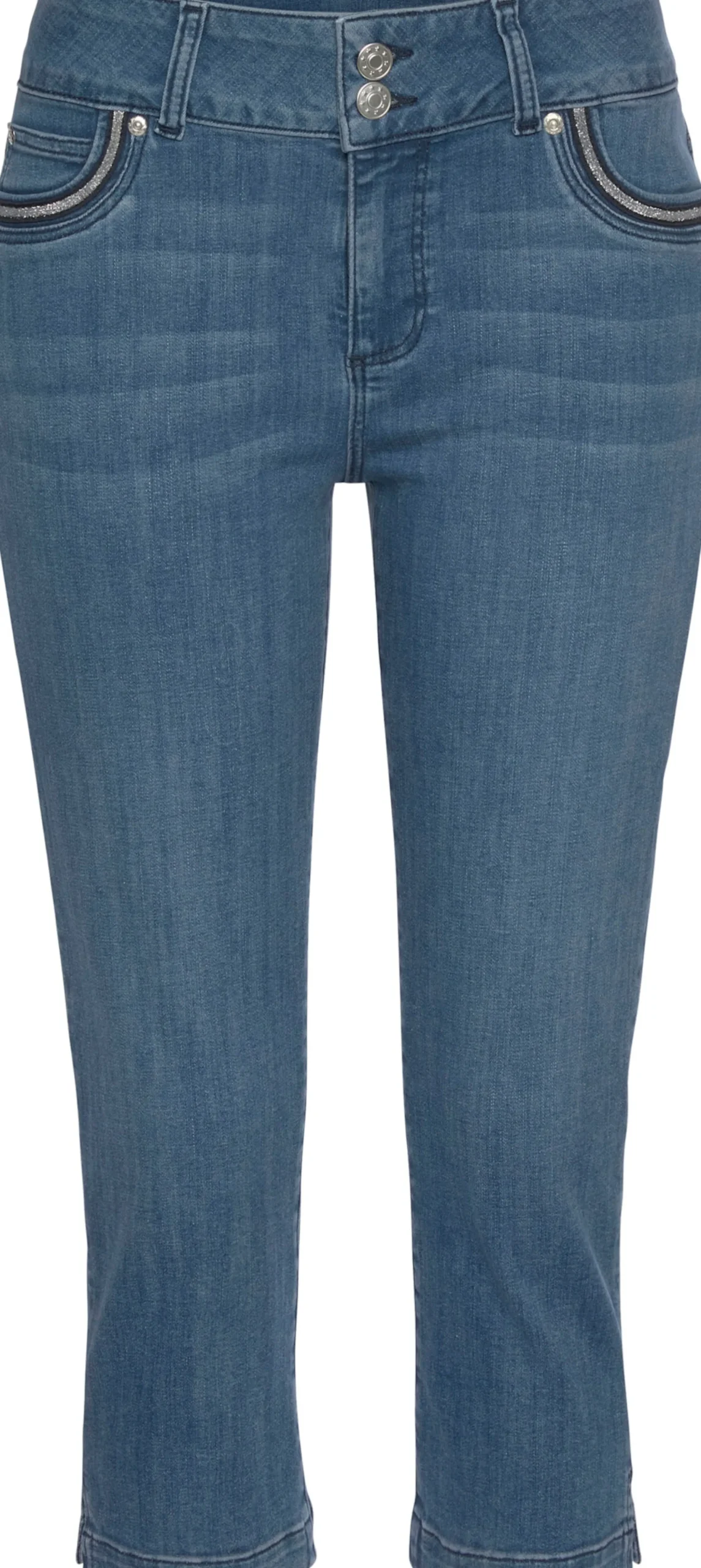 Strandmode|LASCANA Caprijeans blue-washed