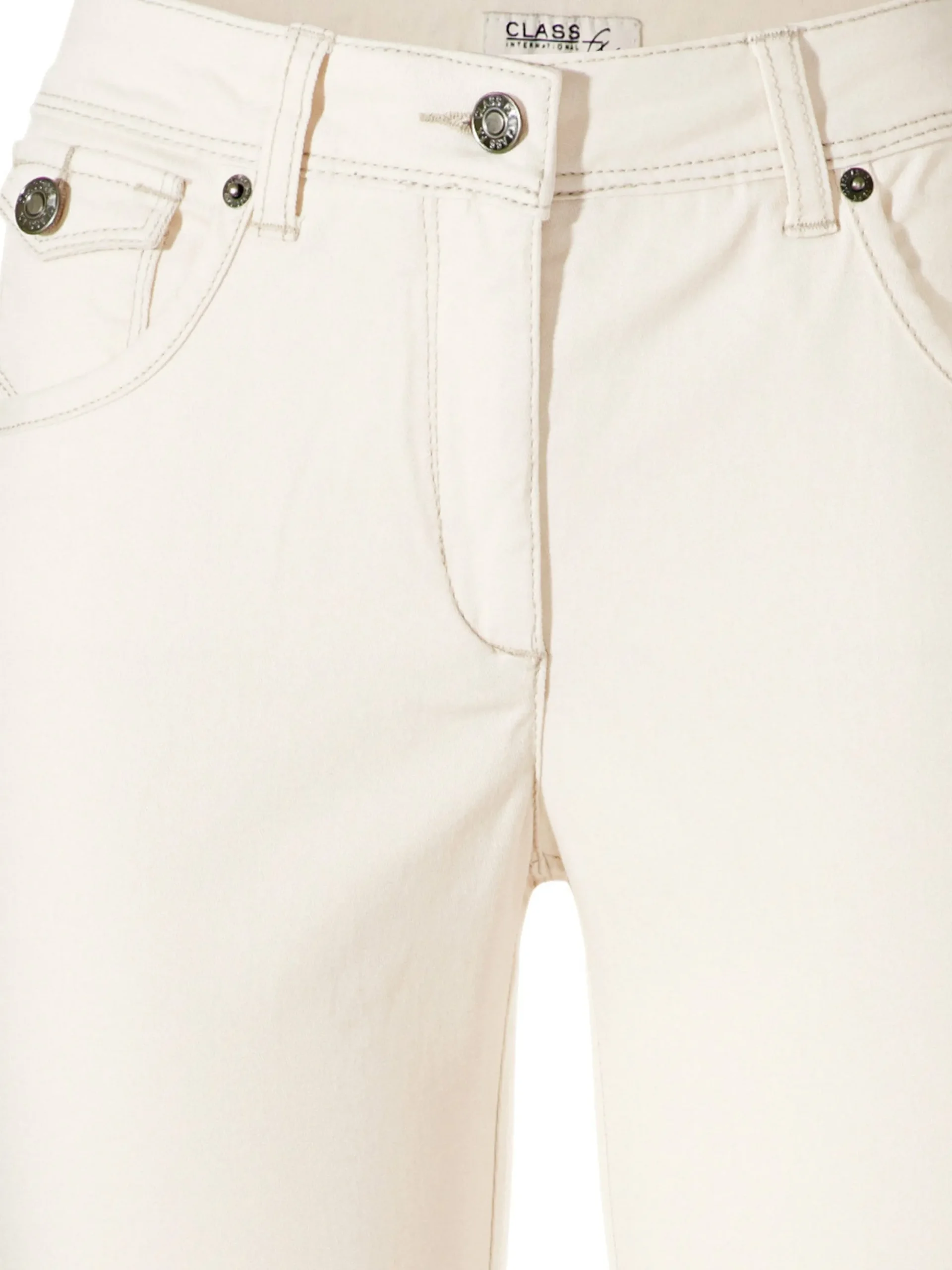 Strandmode|heine Capri-Jeans offwhite