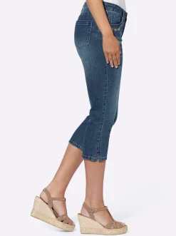 Hosen|Jeans|heine Caprijeans mit Push-up-Effekt blue-stone-washed